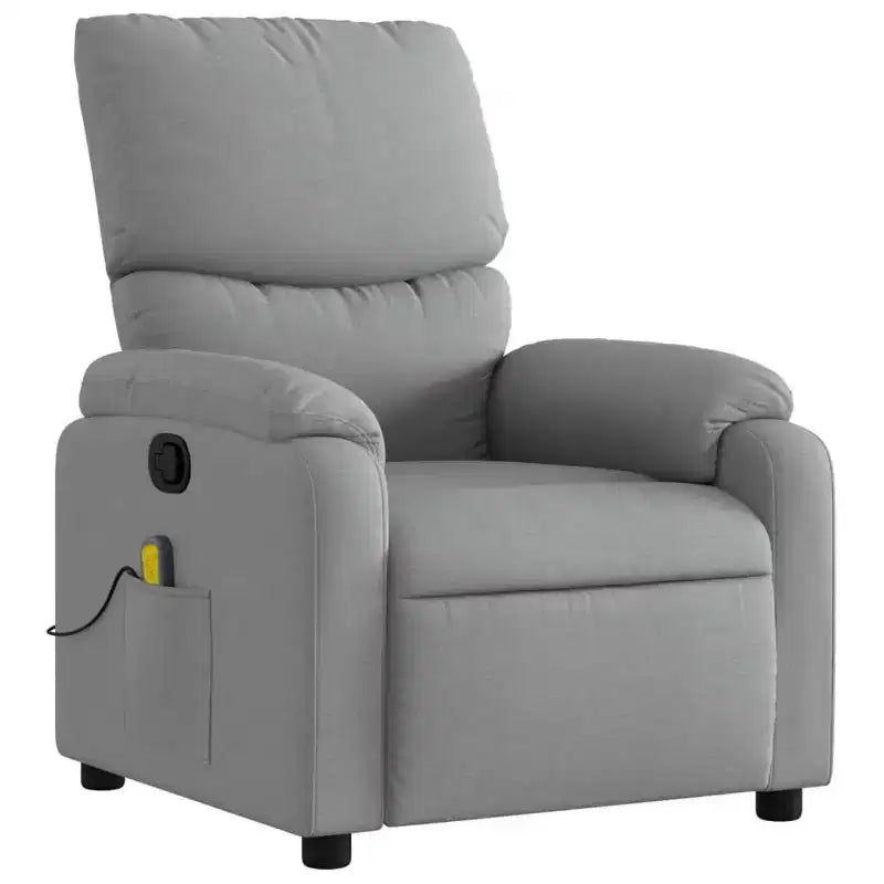 vidaXL Fauteuil de massage inclinable Polyester, Métal, Contreplaqué Simple