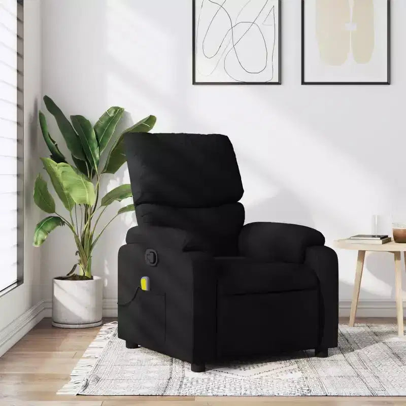 vidaXL Fauteuil de massage inclinable Polyester, Métal, Contreplaqué Simple