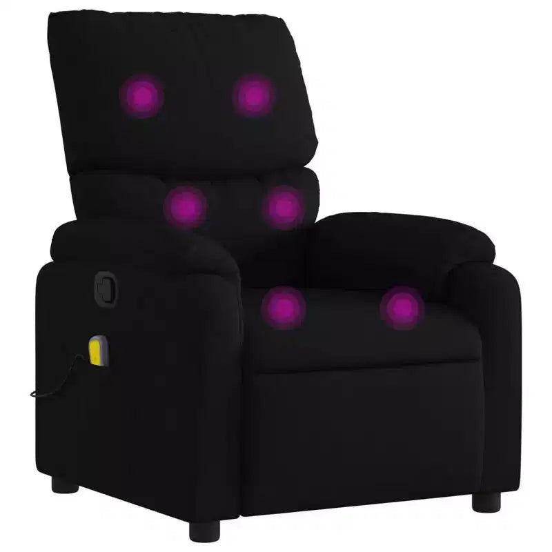 vidaXL Fauteuil de massage inclinable Polyester, Métal, Contreplaqué Simple