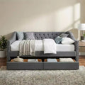 Christopher Knight Home Drake Upholstered Wood Twin XL Size Daybed with Two Drawer