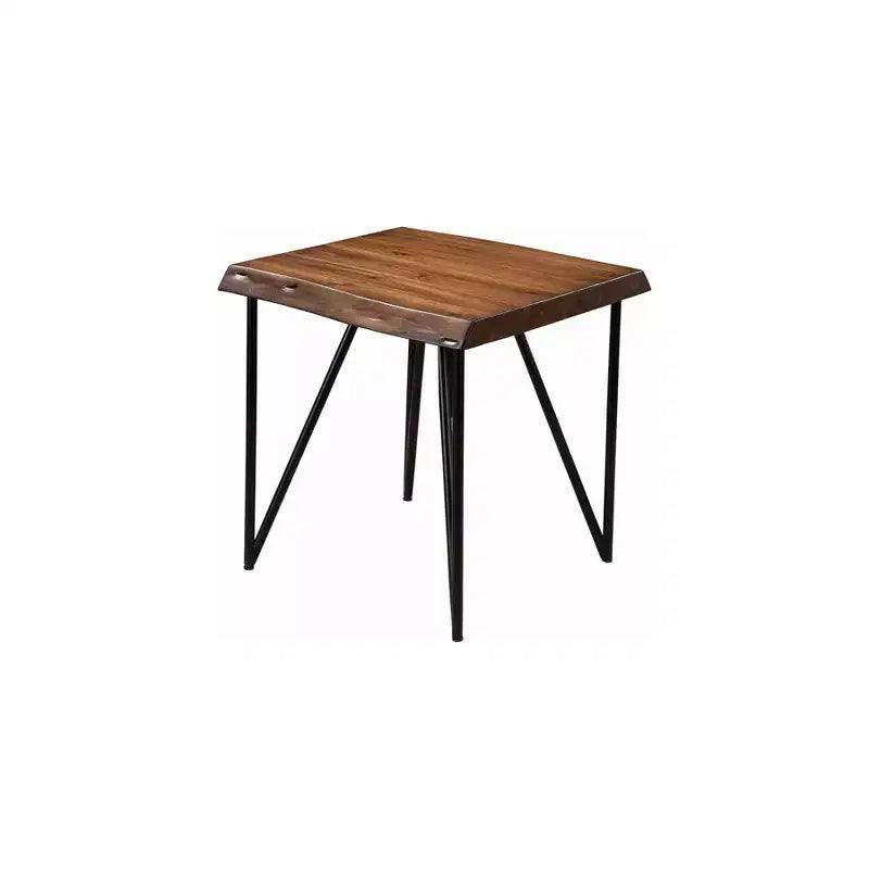 Table d'appoint à bord vivant, noyer clair