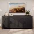 Bestier 70 TV Stand for TVs up to 75, Mid-Century Media Center with Storage for Living Room & Bedroom