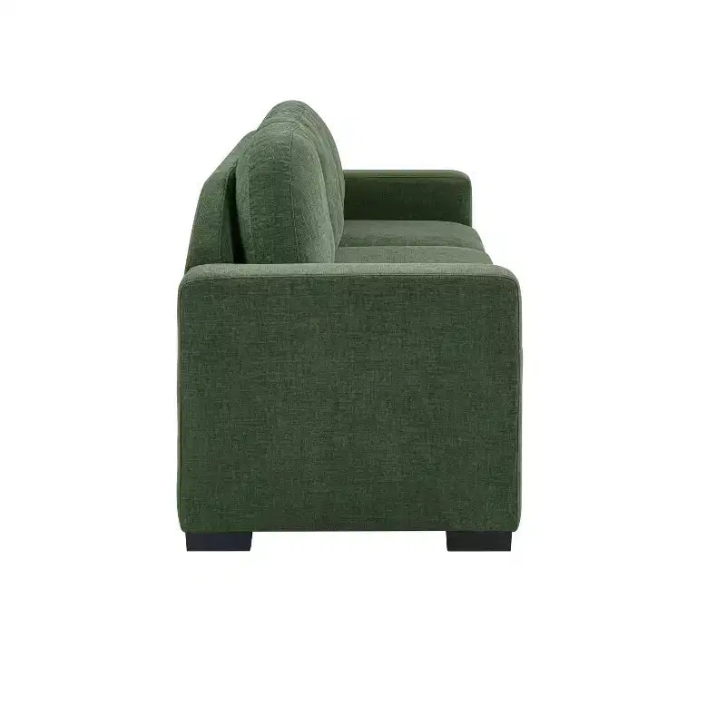 Christopher Knight Home Noor Canapé moderne 3 places 84,7 en bois avec revêtement en chenille et dossier incurvé
