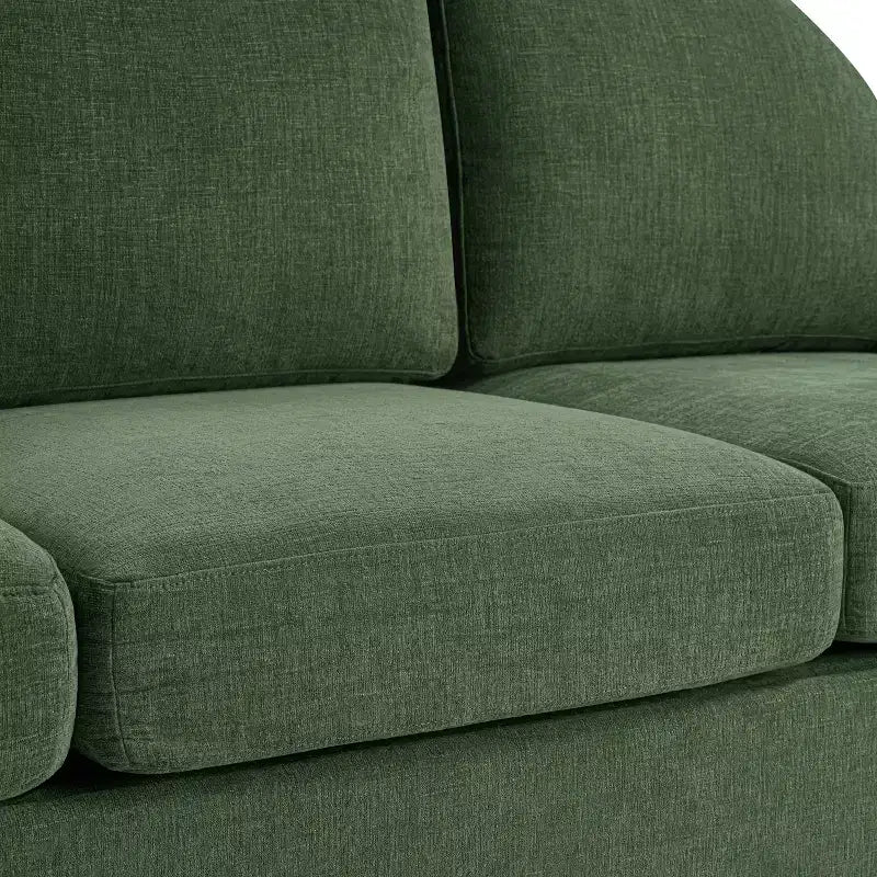 Christopher Knight Home Noor Canapé moderne 3 places 84,7 en bois avec revêtement en chenille et dossier incurvé