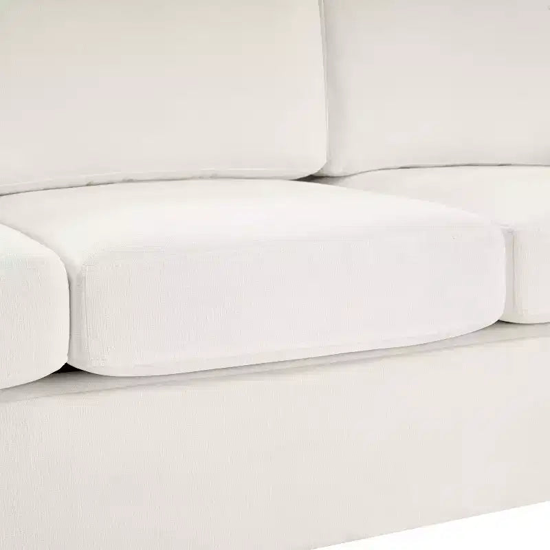 Christopher Knight Home Noor Canapé moderne 3 places 84,7 en bois avec revêtement en chenille et dossier incurvé