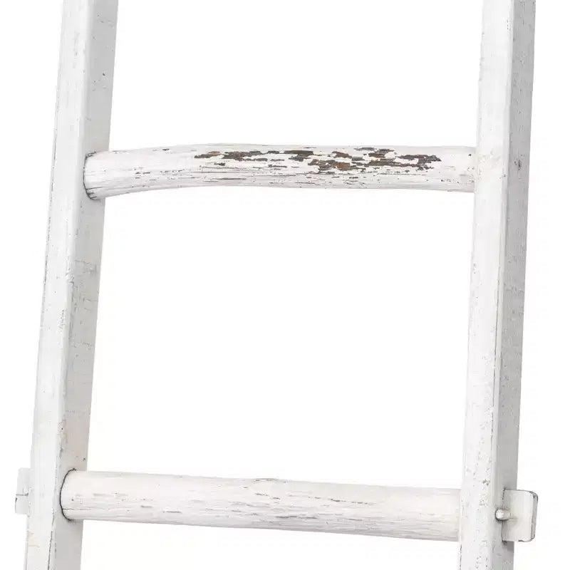 Échelle verticale décorative avec porte-serviettes pour couvertures - Meuble de rangement fin avec crochets pour chambre ou salon