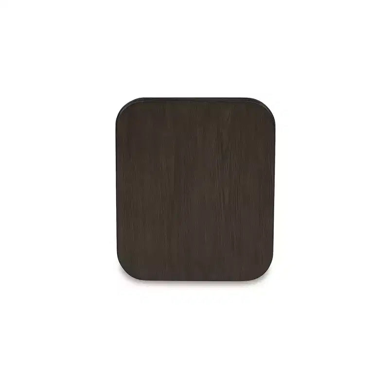 Table d'appoint rectangulaire Carlibrie de Signature Design by Ashley avec étagère inférieure, fini brun chaud