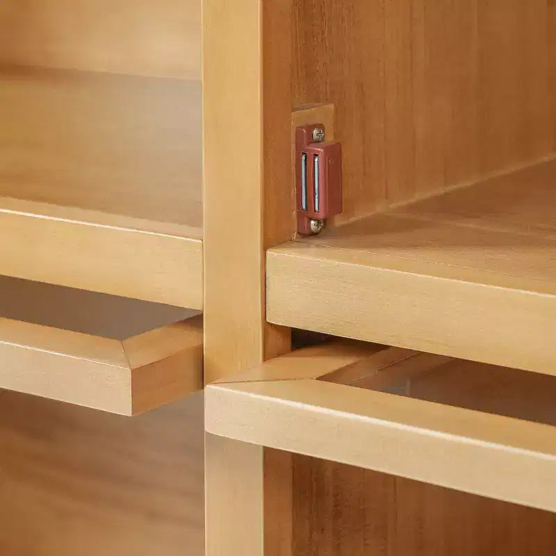 Meuble de rangement en bois Christopher Knight Home Emerson Mid-Century Modern avec 4 portes vitrées