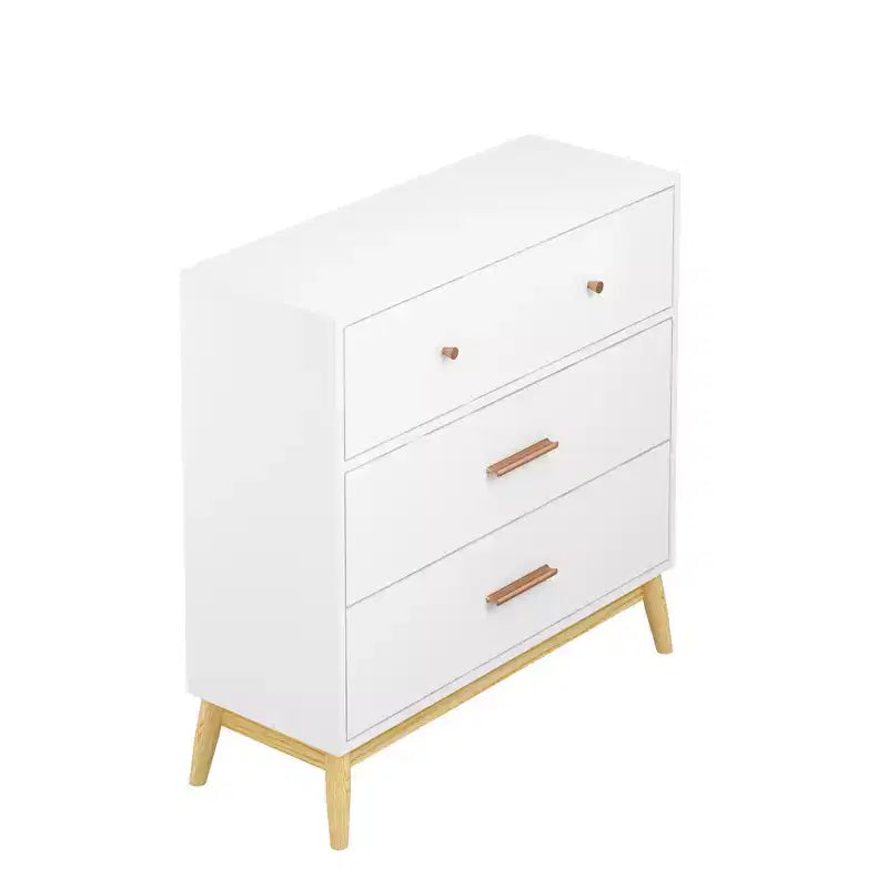 Commode à 3 tiroirs Meuble de rangement blanc Buffet à tiroirs – ModernLuxe