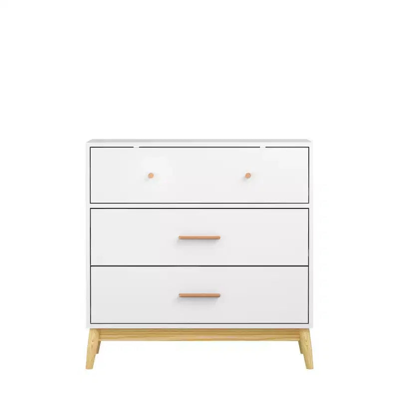 Commode à 3 tiroirs Meuble de rangement blanc Buffet à tiroirs – ModernLuxe