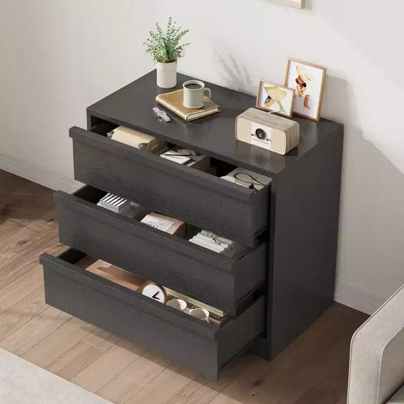 Buffet 3 tiroirs Acekool, meuble de rangement moderne pour salle à manger, chambre et entrée