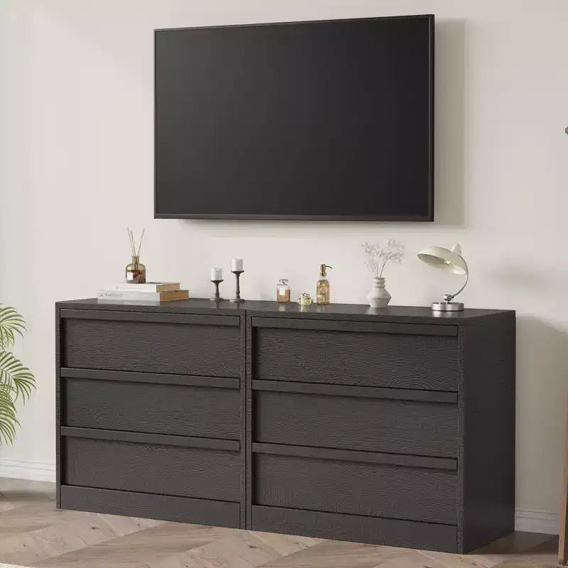 Buffet 3 tiroirs Acekool, meuble de rangement moderne pour salle à manger, chambre et entrée