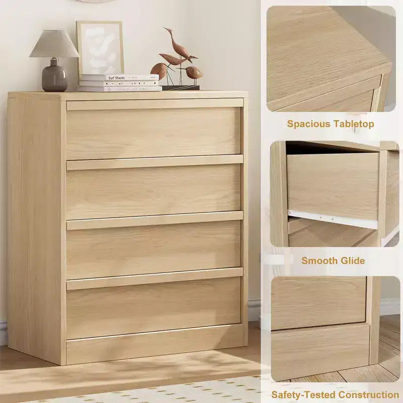Buffet 3 tiroirs Acekool, meuble de rangement moderne pour salle à manger, chambre et entrée