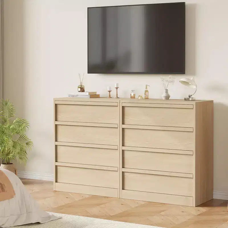Buffet 3 tiroirs Acekool, meuble de rangement moderne pour salle à manger, chambre et entrée
