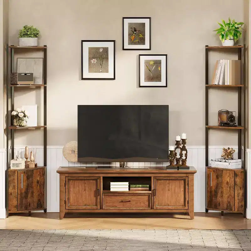 Étagère d'angle à 5 niveaux, étagère murale moderne, luminosité réglable, rangement peu encombrant pour chambre, salon, bureau