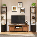 Corner Shelf 5-Tier Modern Wall Mounted Display Rack Adjustable Brightness Space-Saving Storage for Bedroom Living Room Office