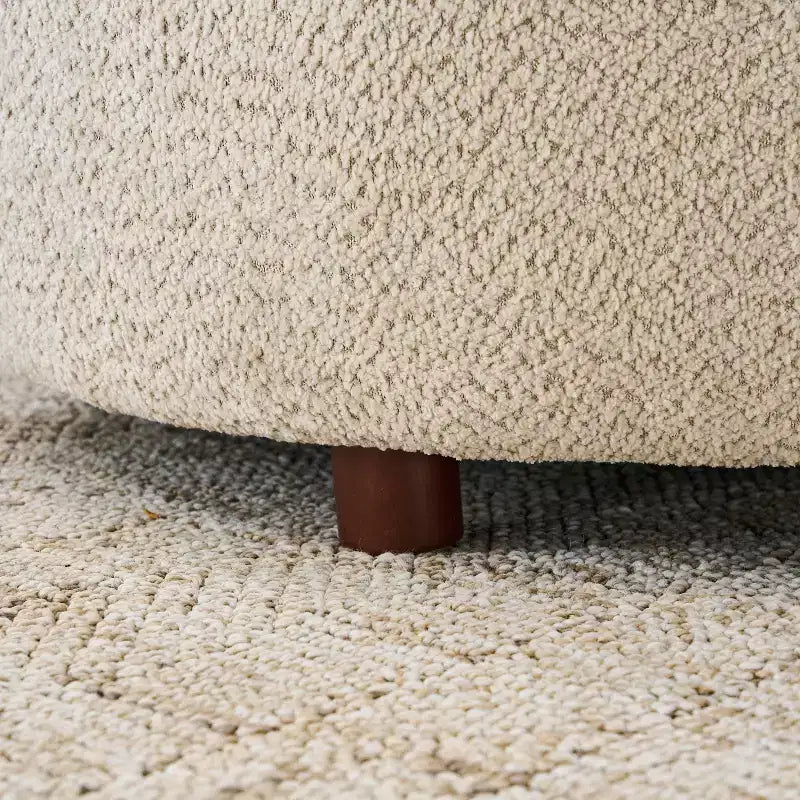 Canapé sectionnel Christopher Knight Home Cozelle 5 pièces moderne incurvé nuage en tissu bouclé
