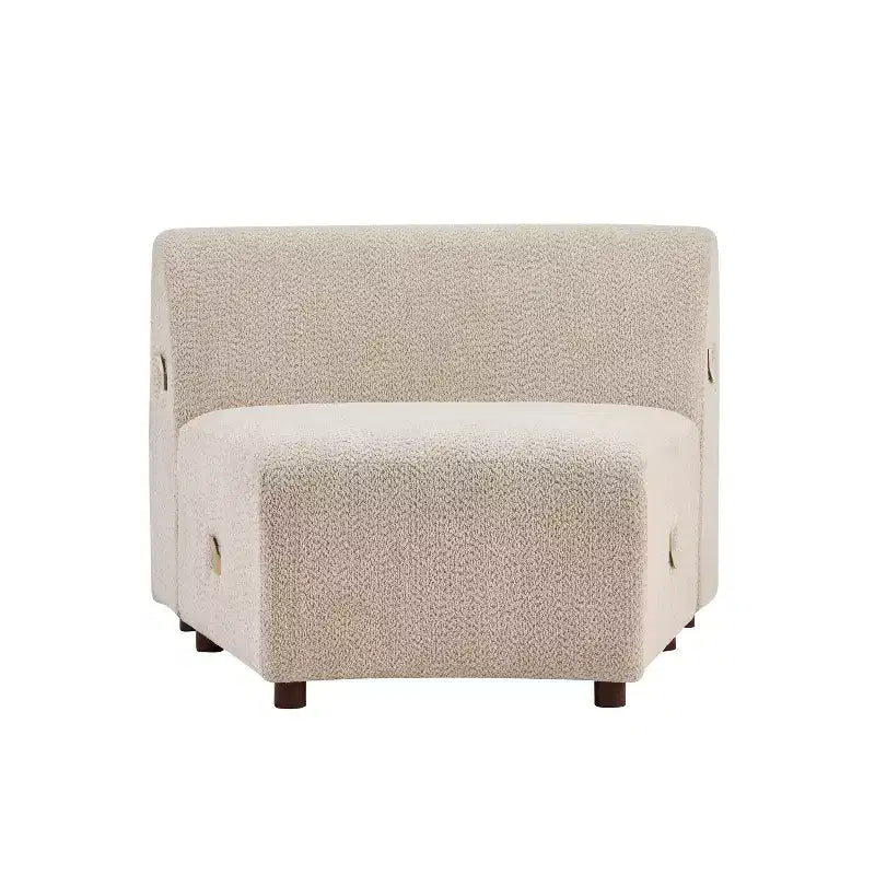 Canapé sectionnel Christopher Knight Home Cozelle 5 pièces moderne incurvé nuage en tissu bouclé