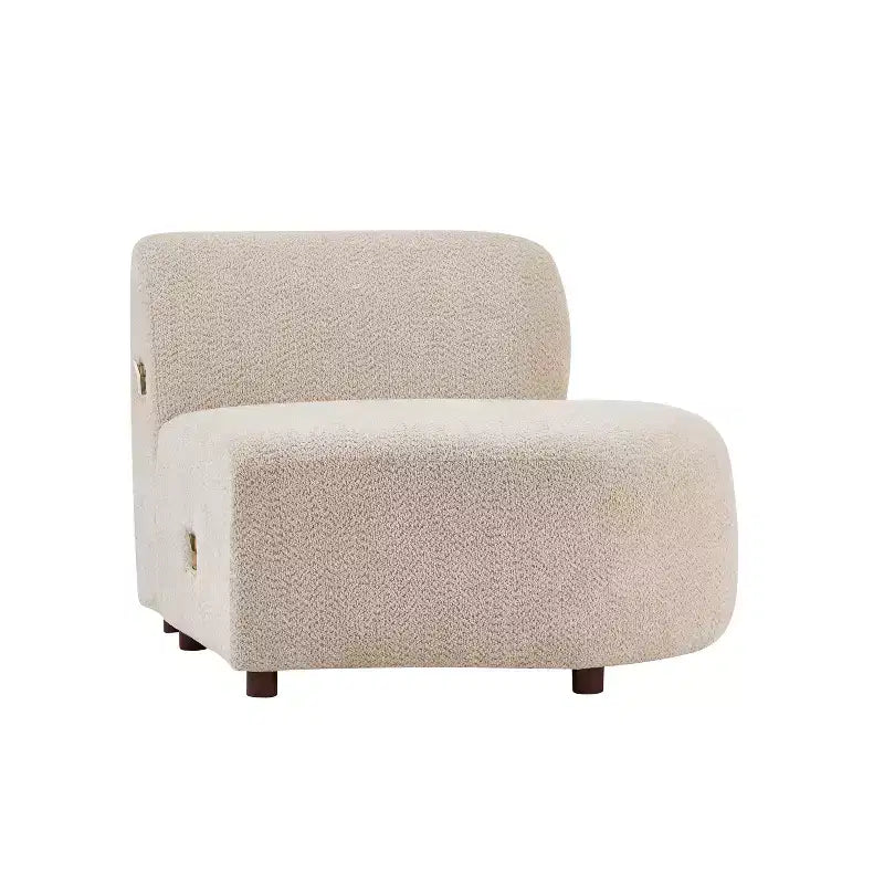 Canapé sectionnel Christopher Knight Home Cozelle 5 pièces moderne incurvé nuage en tissu bouclé