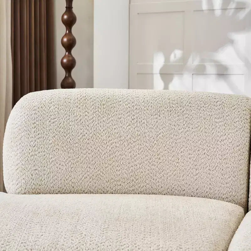 Canapé sectionnel Christopher Knight Home Cozelle 5 pièces moderne incurvé nuage en tissu bouclé
