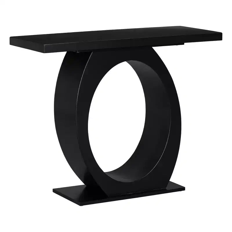 Table console et table d'entrée moderne Whisen, table de canapé robuste avec base en forme d'œuf