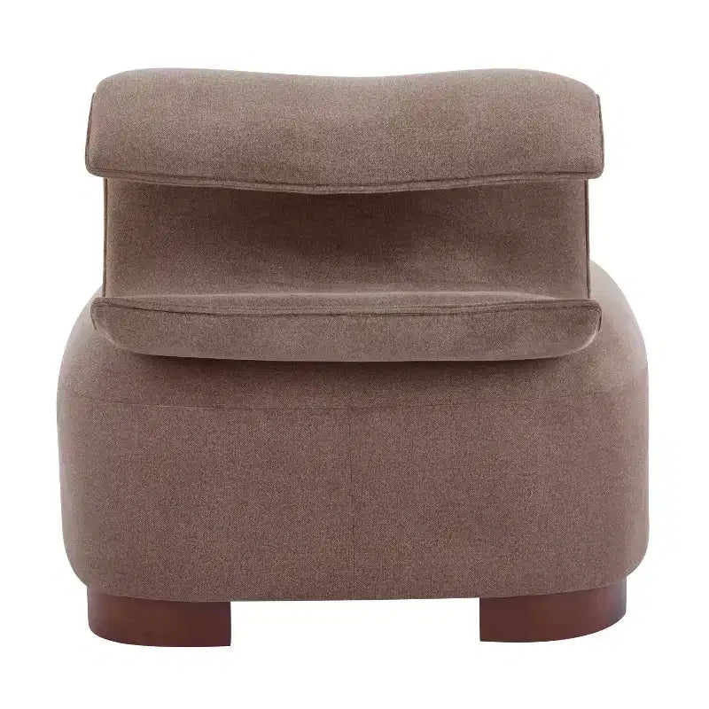 Christopher Knight Home Madison Fauteuil d'appoint moderne en tissu sans accoudoirs avec dossier roulé sculpté