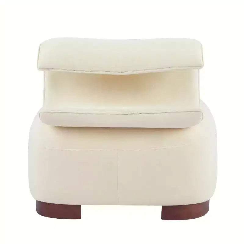 Christopher Knight Home Madison Fauteuil d'appoint moderne en tissu sans accoudoirs avec dossier roulé sculpté
