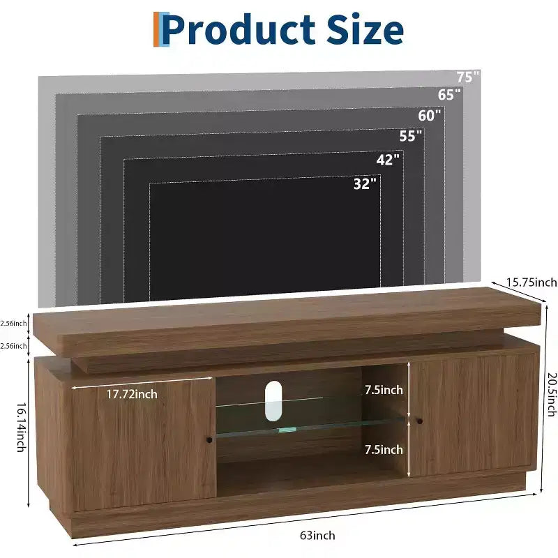 Meuble TV moderne, meuble de rangement, étagère réglable, pour salon, chambre à coucher
