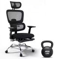 Ergonomic Mesh Office Chair with 3D Headrest & Adjustable Lumbar, 4D Flip-Up Arms High Back Desk Chair, 3-Level Tilt Swivel Computer Seating 300lbs
