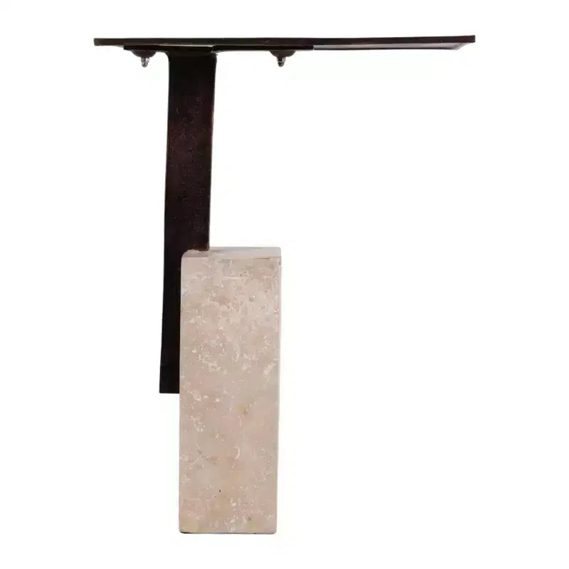 Table d'appoint stylée Block Accent pour chambre à coucher - Table de chevet et d'appoint pour boisson, pour chevet ou petits espaces - 22, Bronze et Havane