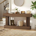 HOMCOM 63 Inch Long Console Table, Vintage Entryway Table