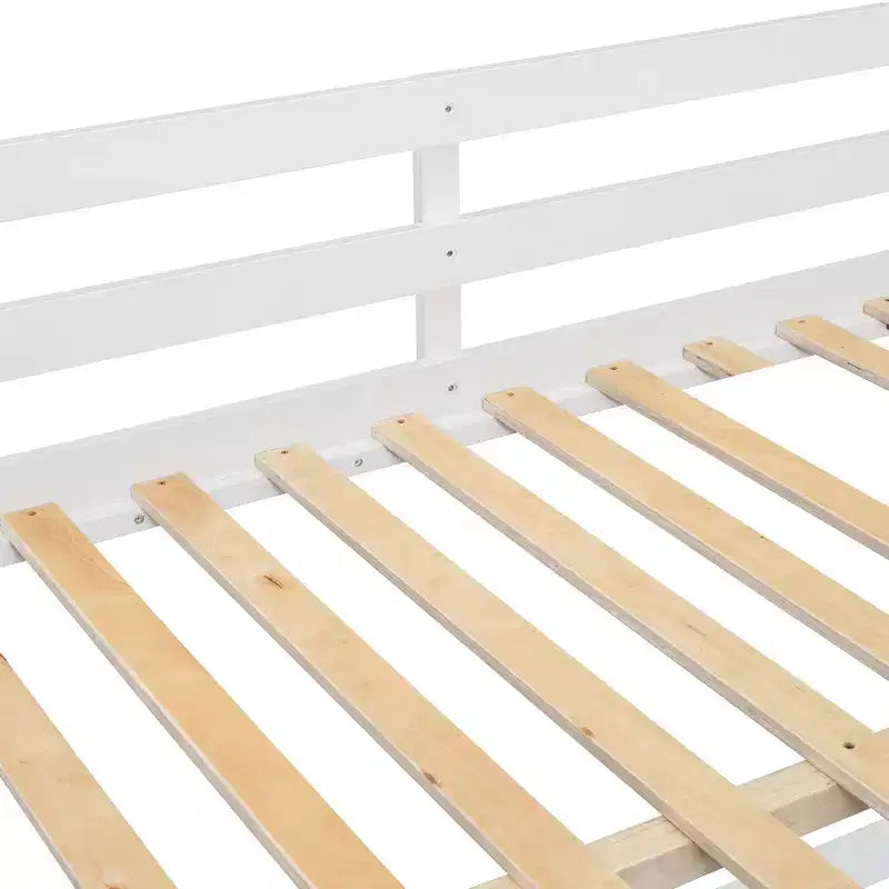 Lit superposé moderne Luxystar, double sur double, avec 4 tiroirs et 3 étagères