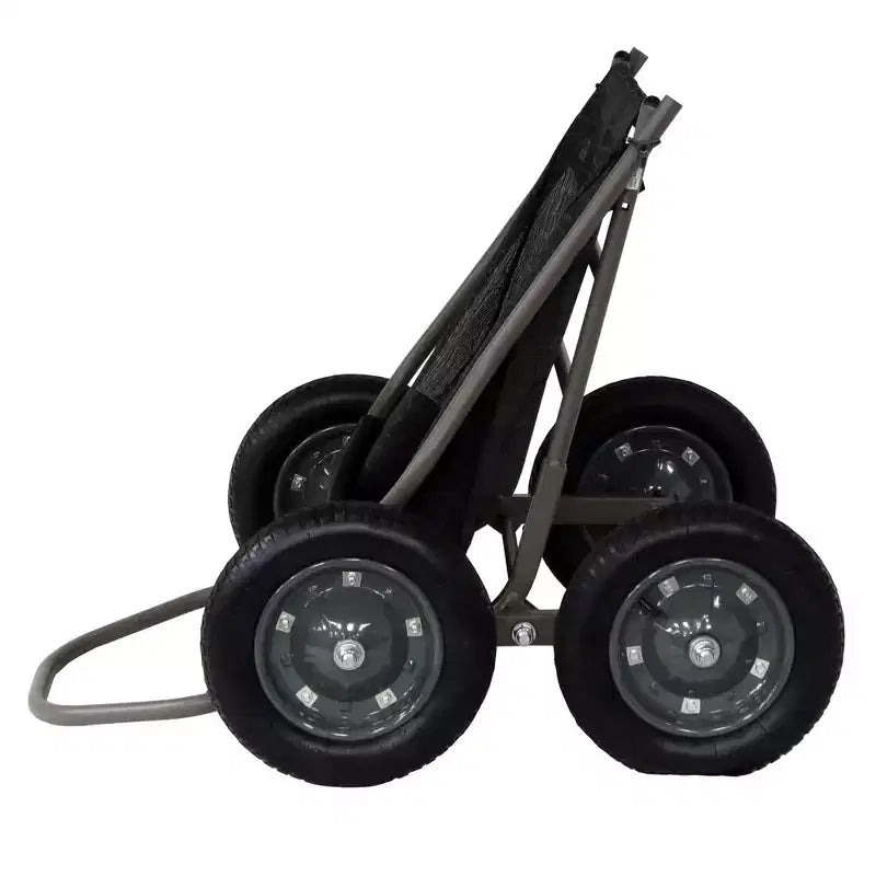 Chariot pliant multi-usage Hawk Crawler, chariot de chasse au cerf et de pêche avec une capacité de 227 kg pour le transport de gibier, d'appâts, d'équipement de chasse et de bois, noir
