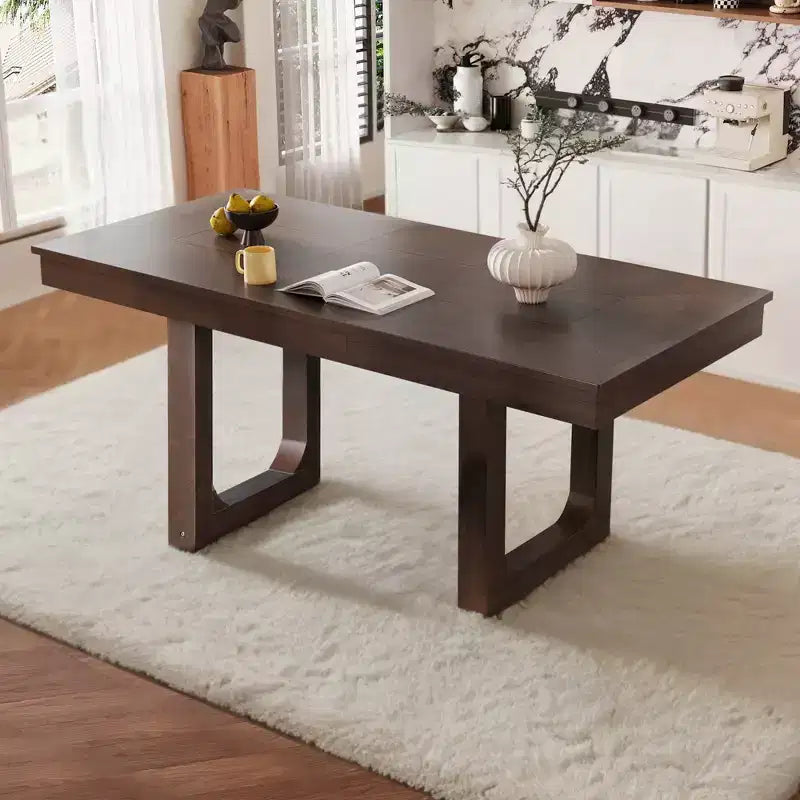 Table à manger extensible en bois GDFStudio Phillips Farmhouse 60-78