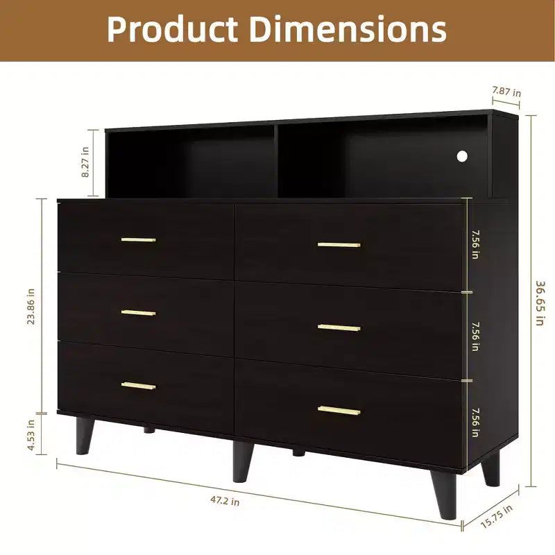 Meuble de bar à café de 120 cm avec prises électriques, buffet de rangement autonome avec tiroirs pour cuisine, salle à manger