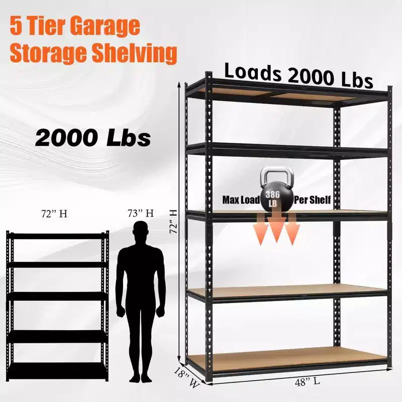 Étagères de rangement pour garage