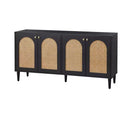 Lifestorey Montello Mid Century Modern Cane Door Sideboard