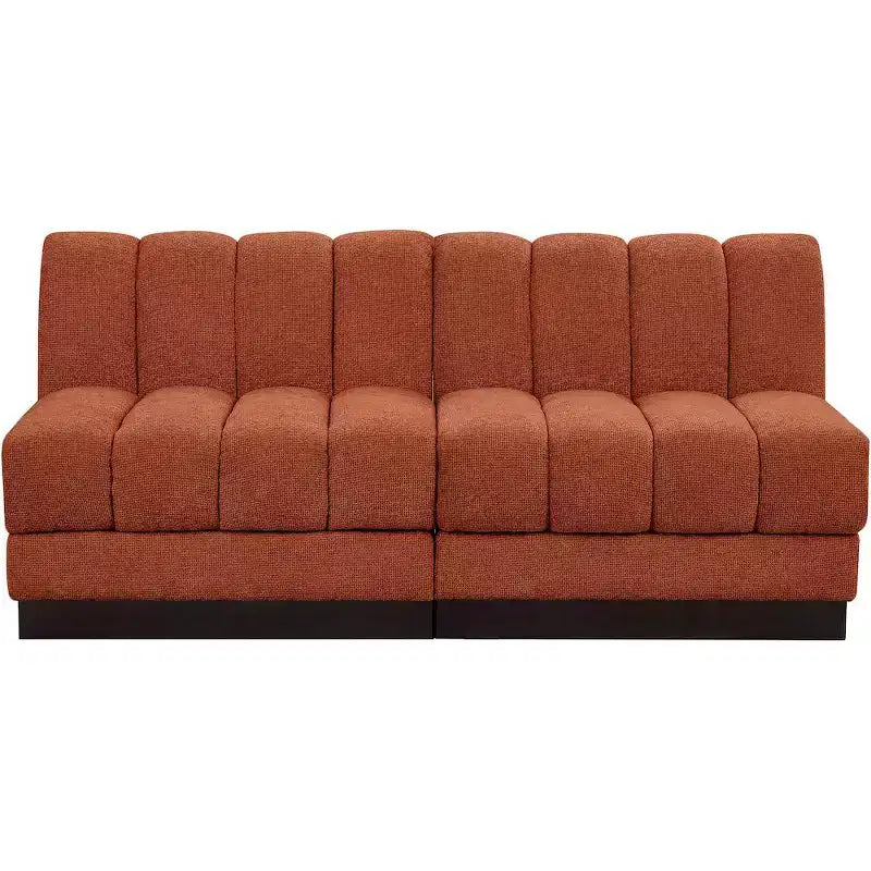 Canapé modulable en tissu chenille Quinn de Meridian Furniture