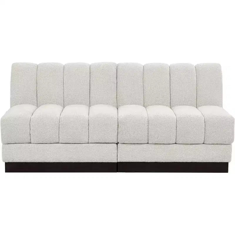 Canapé modulable en tissu chenille Quinn de Meridian Furniture