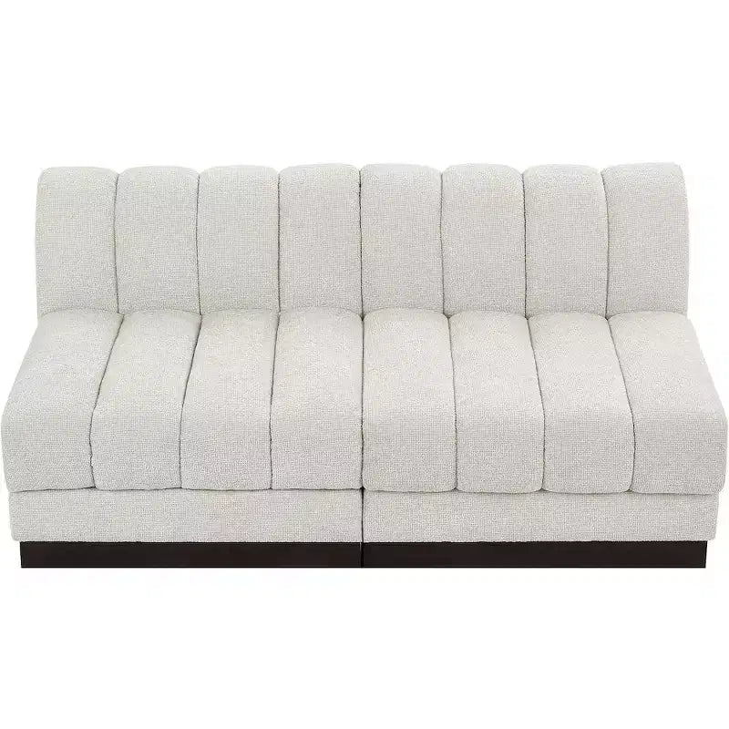 Canapé modulable en tissu chenille Quinn de Meridian Furniture