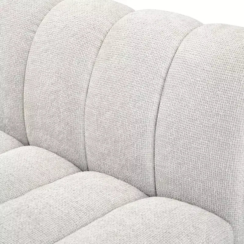 Canapé modulable en tissu chenille Quinn de Meridian Furniture