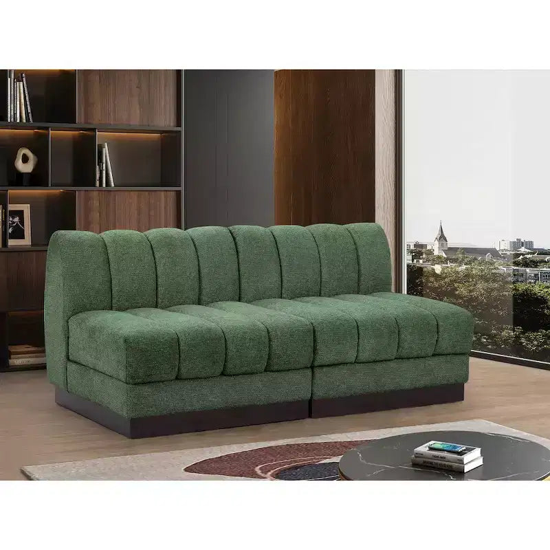 Canapé modulable en tissu chenille Quinn de Meridian Furniture