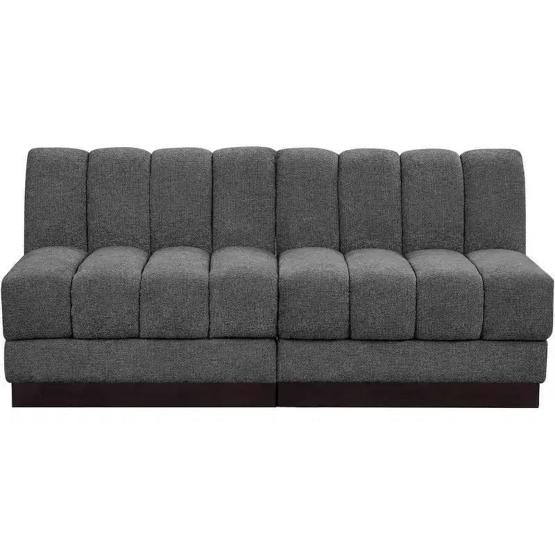 Canapé modulable en tissu chenille Quinn de Meridian Furniture