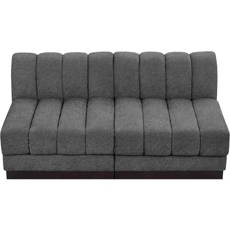 Canapé modulable en tissu chenille Quinn de Meridian Furniture