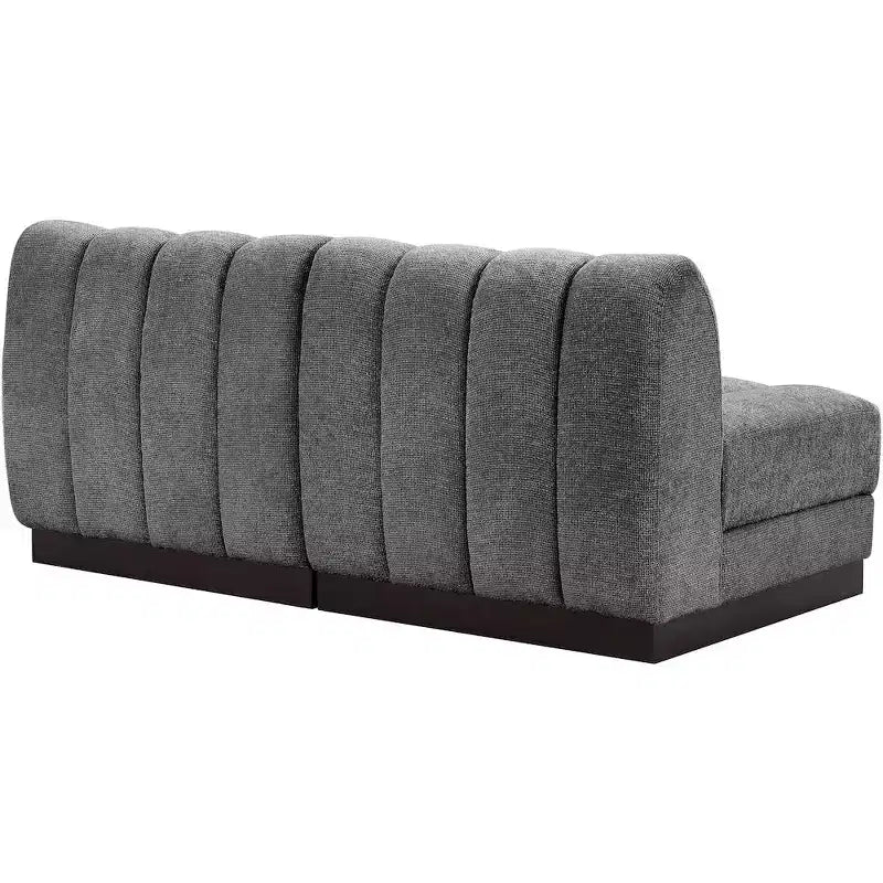 Canapé modulable en tissu chenille Quinn de Meridian Furniture
