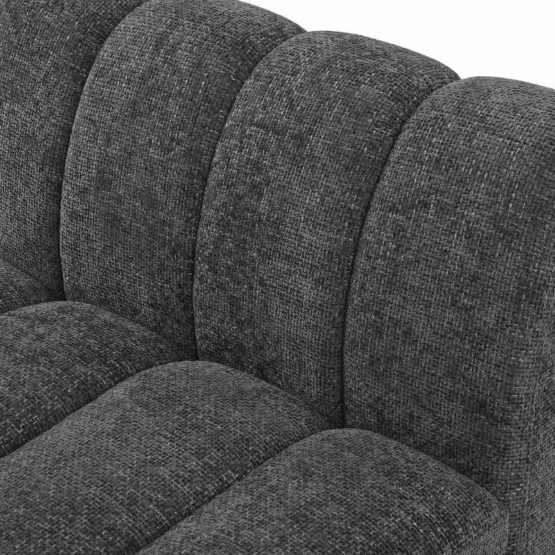 Canapé modulable en tissu chenille Quinn de Meridian Furniture