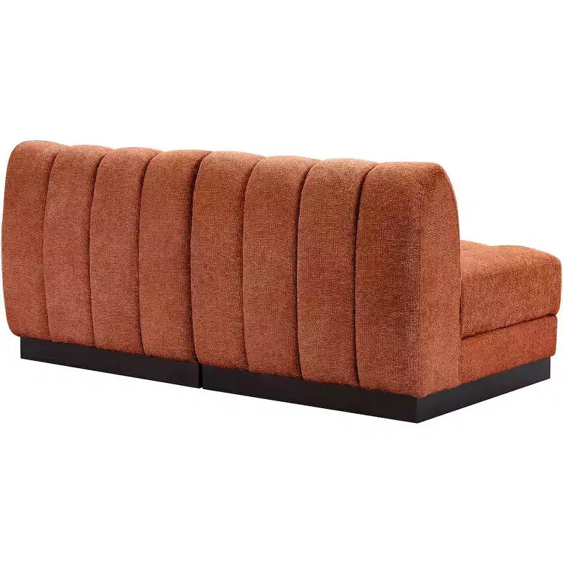 Canapé modulable en tissu chenille Quinn de Meridian Furniture