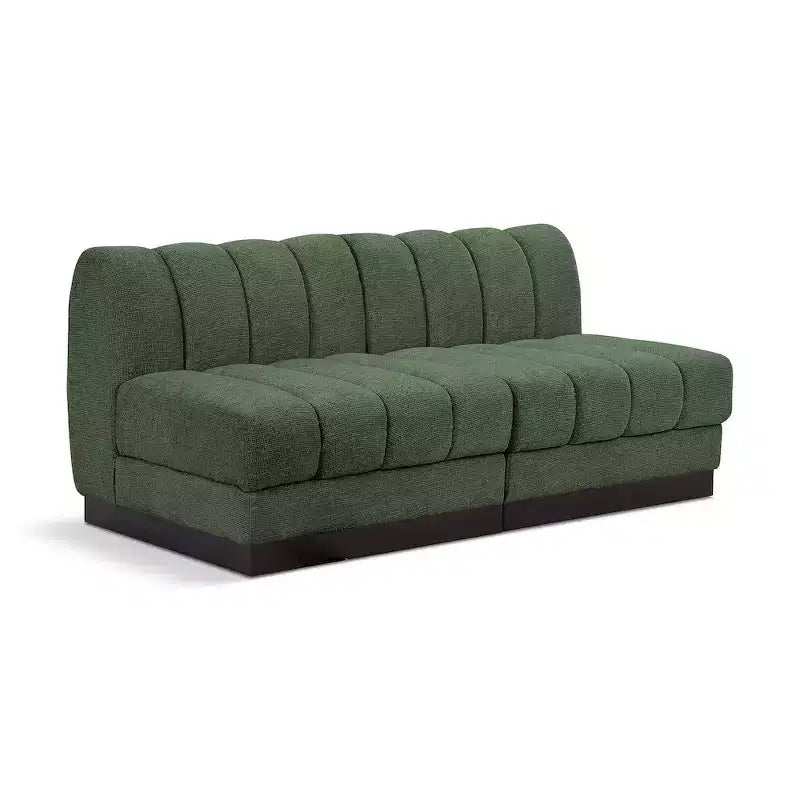 Canapé modulable en tissu chenille Quinn de Meridian Furniture