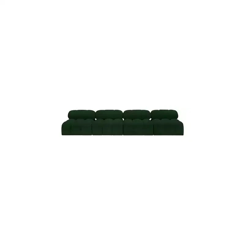 Canapé modulable en tissu bouclé vert Ames de Meridian Furniture