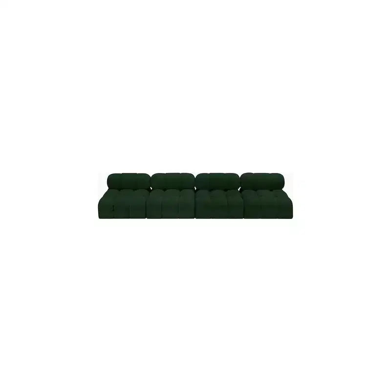 Canapé modulable en tissu bouclé vert Ames de Meridian Furniture